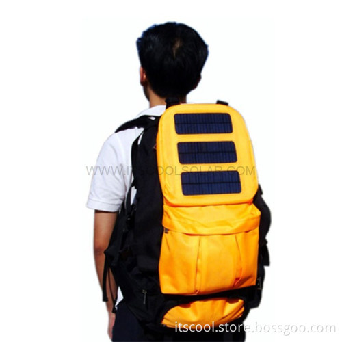 Hiking Solar Bag with Solar Panel Laptop Charger